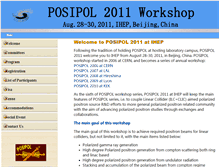 Tablet Screenshot of posipol2011.ihep.ac.cn